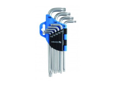 Klíče TORX CrV, 9ks